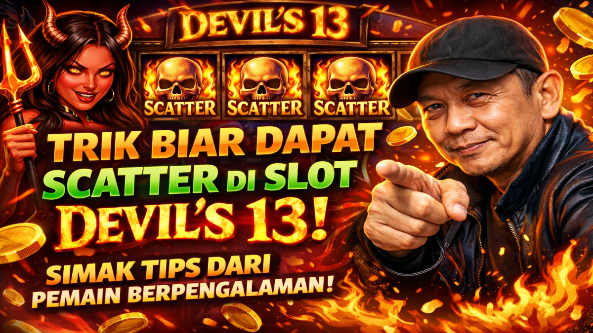 Trik Biar Dapat Scatter di Slot Devil’s 13, Simak Tips dari Pemain Berpengalaman