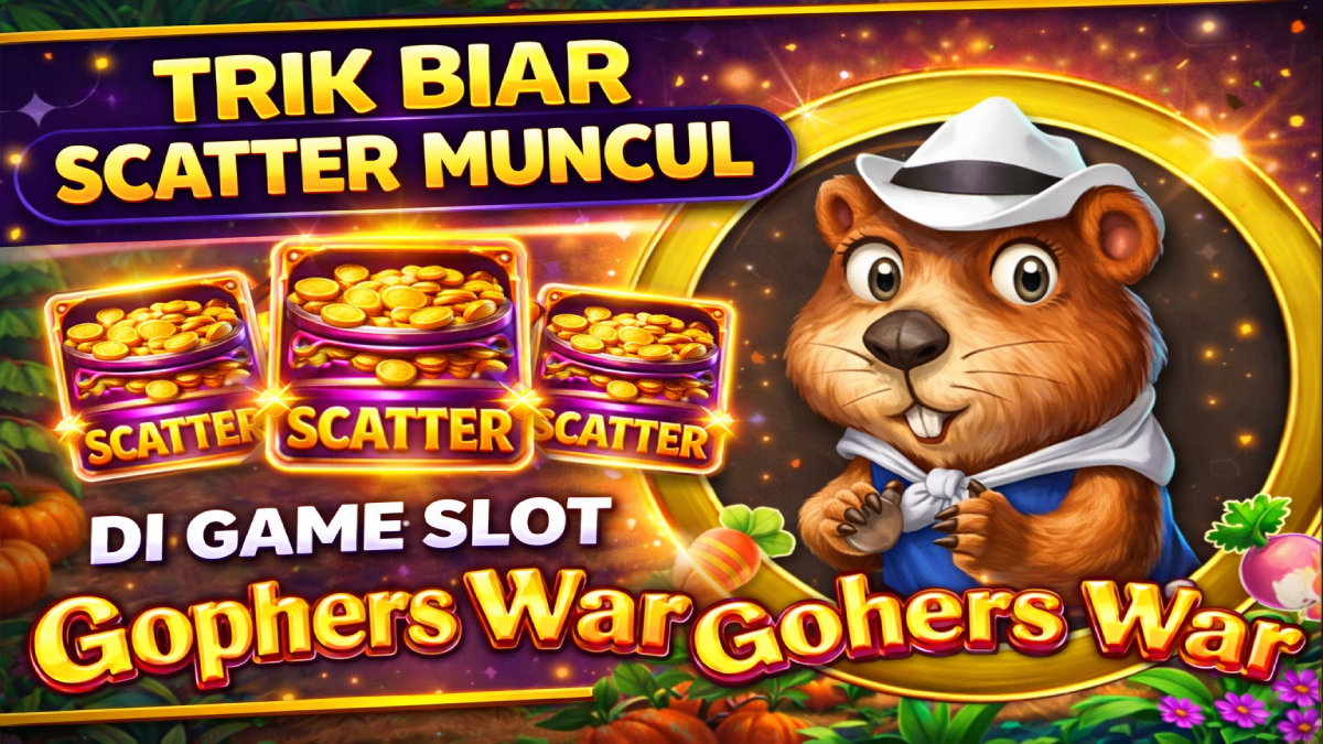 Trik Biar Scatter Muncul di Game Slot Gophers War, Raih Jackpot Lebih Mudah!