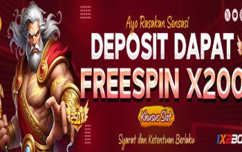 Promo Bonus Freespin Khusus Slot Games hingga 200x di 1X2BOLA