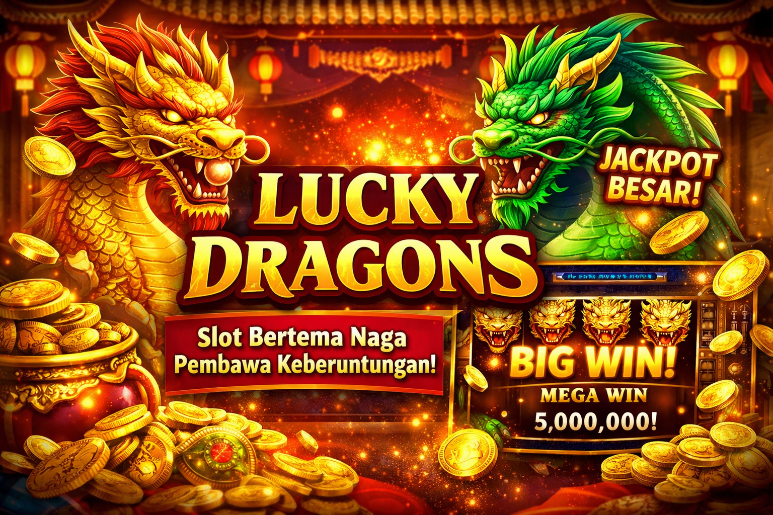 Lucky Dragons Jadi Slot Paling Diburu, Permainan Bertema Naga Ini Dinilai Membawa Keberuntungan Besar