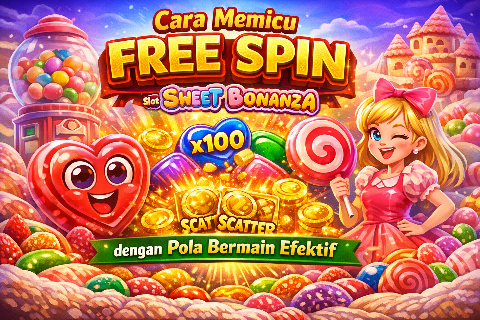 Cara Memicu Free Spin Slot Sweet Bonanza dengan Pola Bermain Efektif