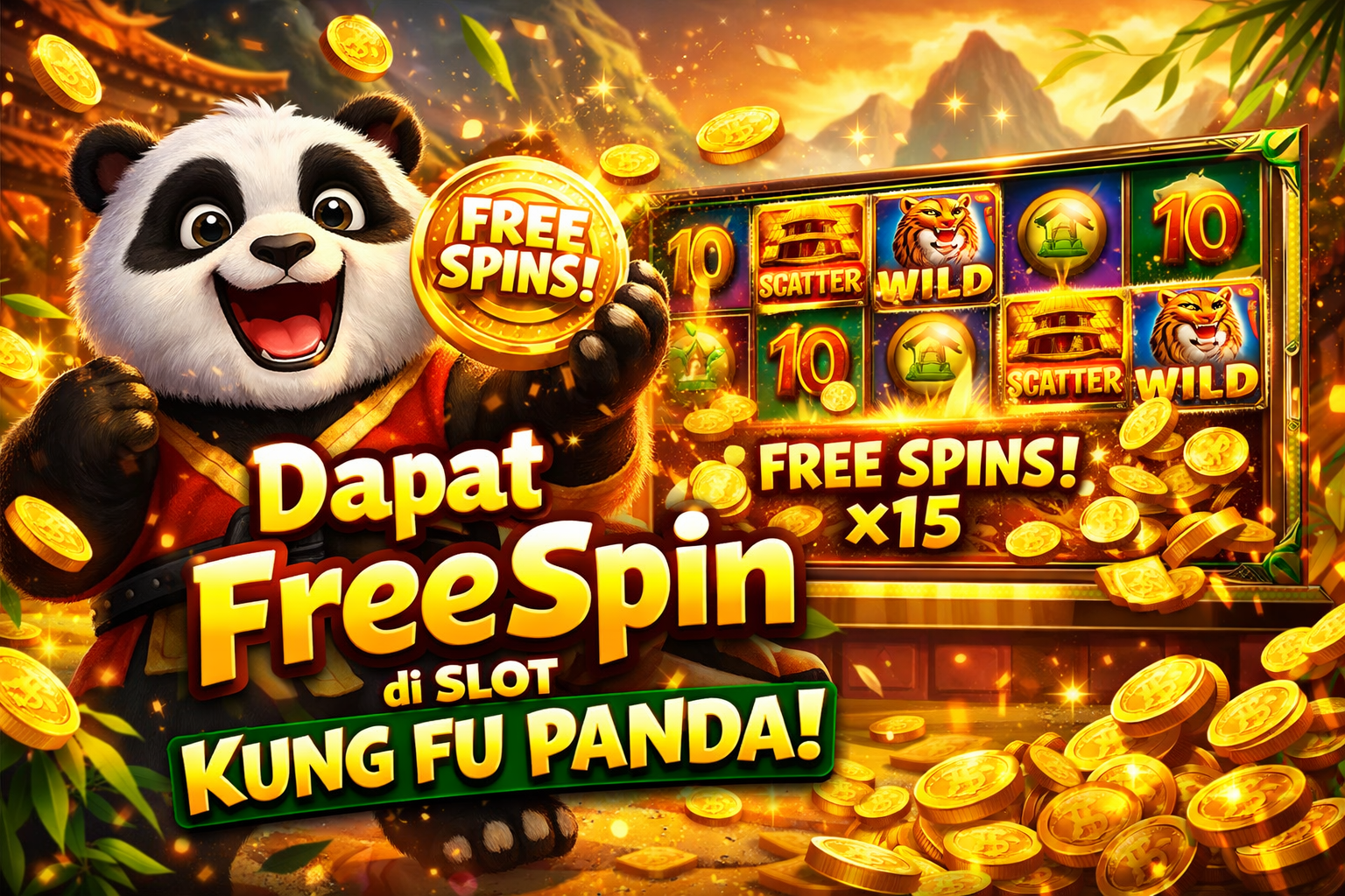 TRIK BIAR SCATTER MUNCUL CEPAT SLOT KUNG FU PANDA