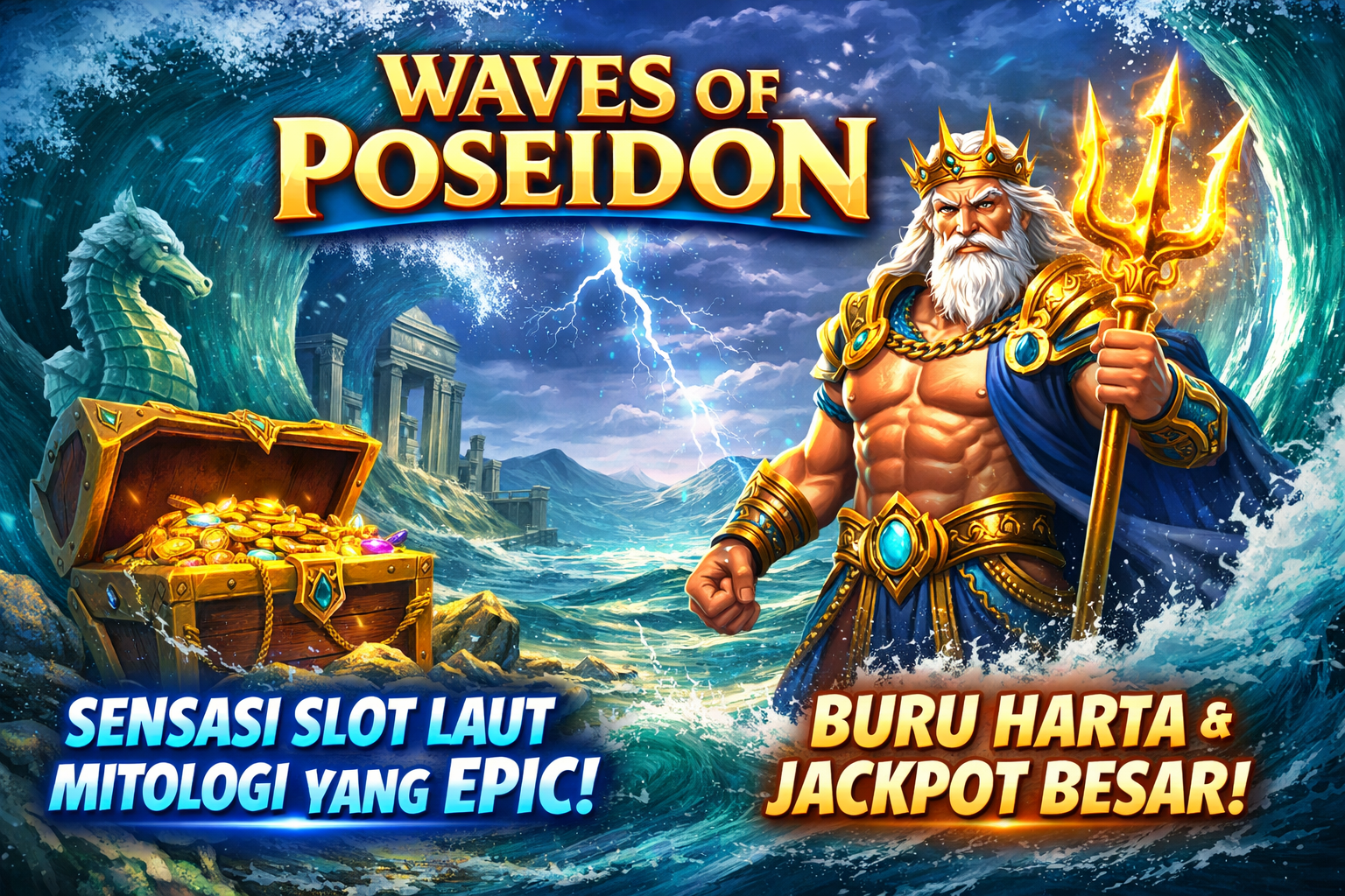 Waves of Poseidon Mengguncang Dunia Slot Online dengan Sensasi Lautan yang Epik