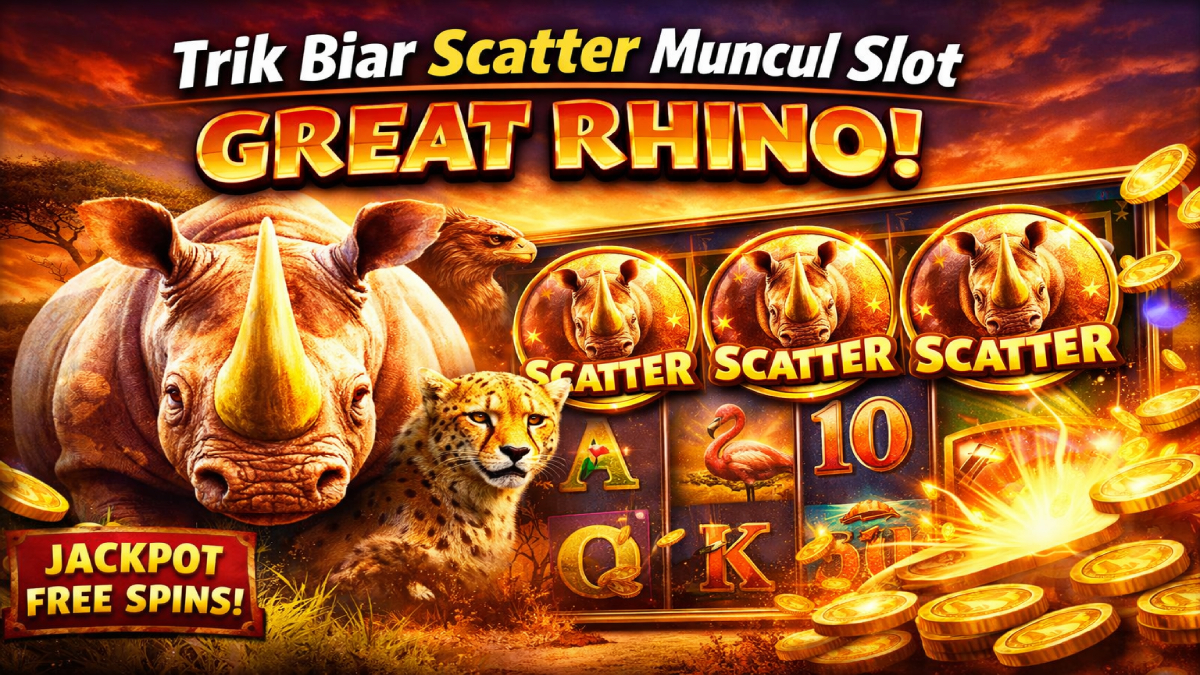 Trik Biar Scatter Muncul Slot Great Rhino, Pemain Wajib Tahu!