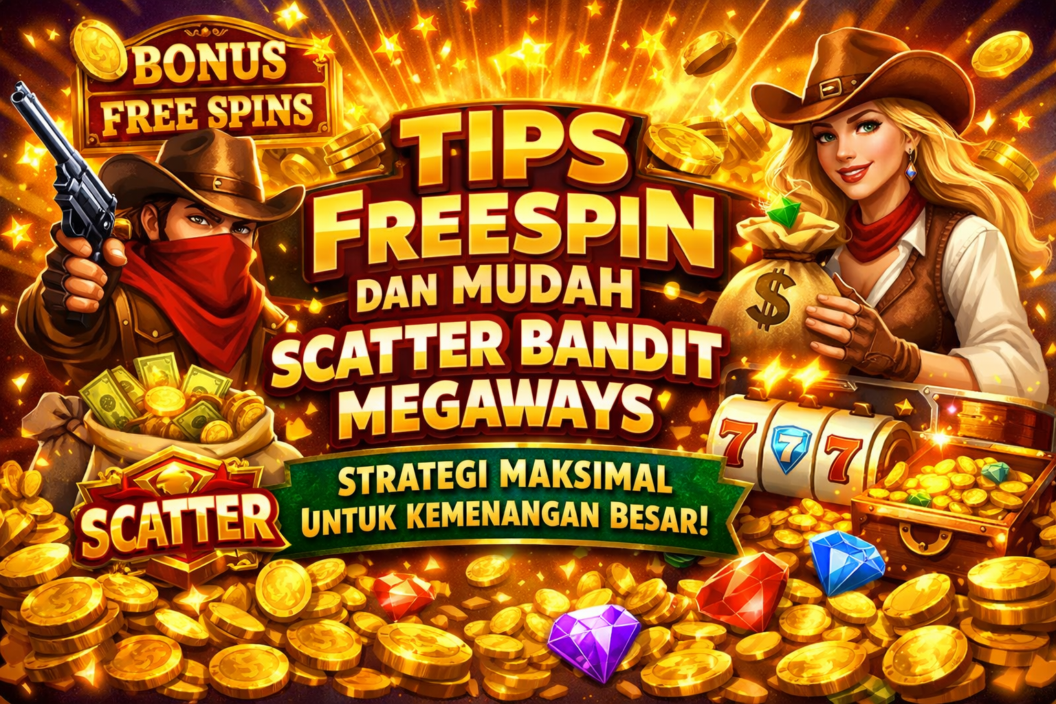 Tips FreeSpin dan Mudah Scatter Bandit Megaways