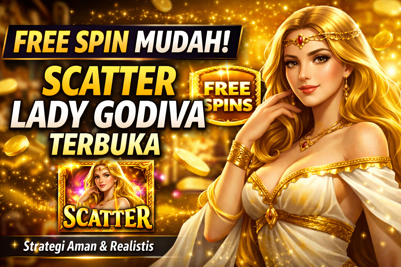 Tips FreeSpin dan Mudah Scatter Lady Godiva