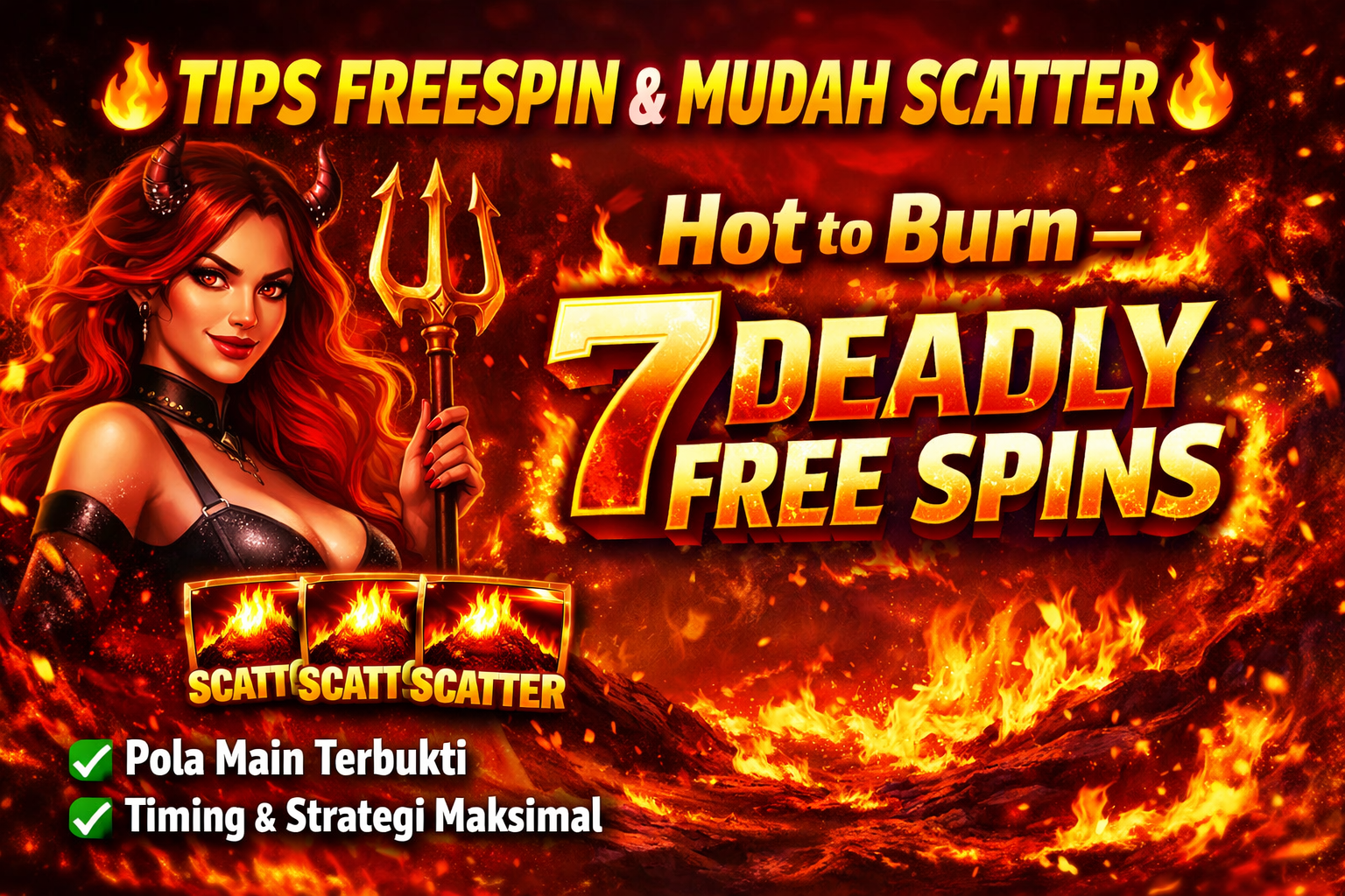 Tips FreeSpin dan Mudah Scatter Hot to Burn – 7 Deadly Free Spins