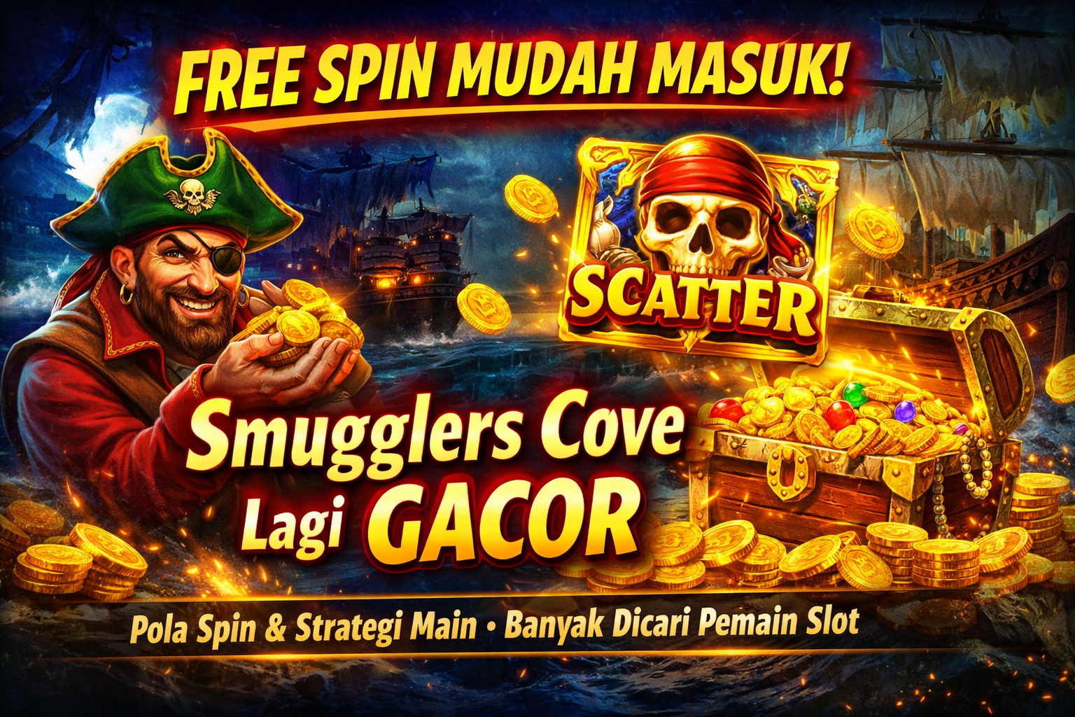 Tips FreeSpin dan Mudah Scatter Smugglers Cove