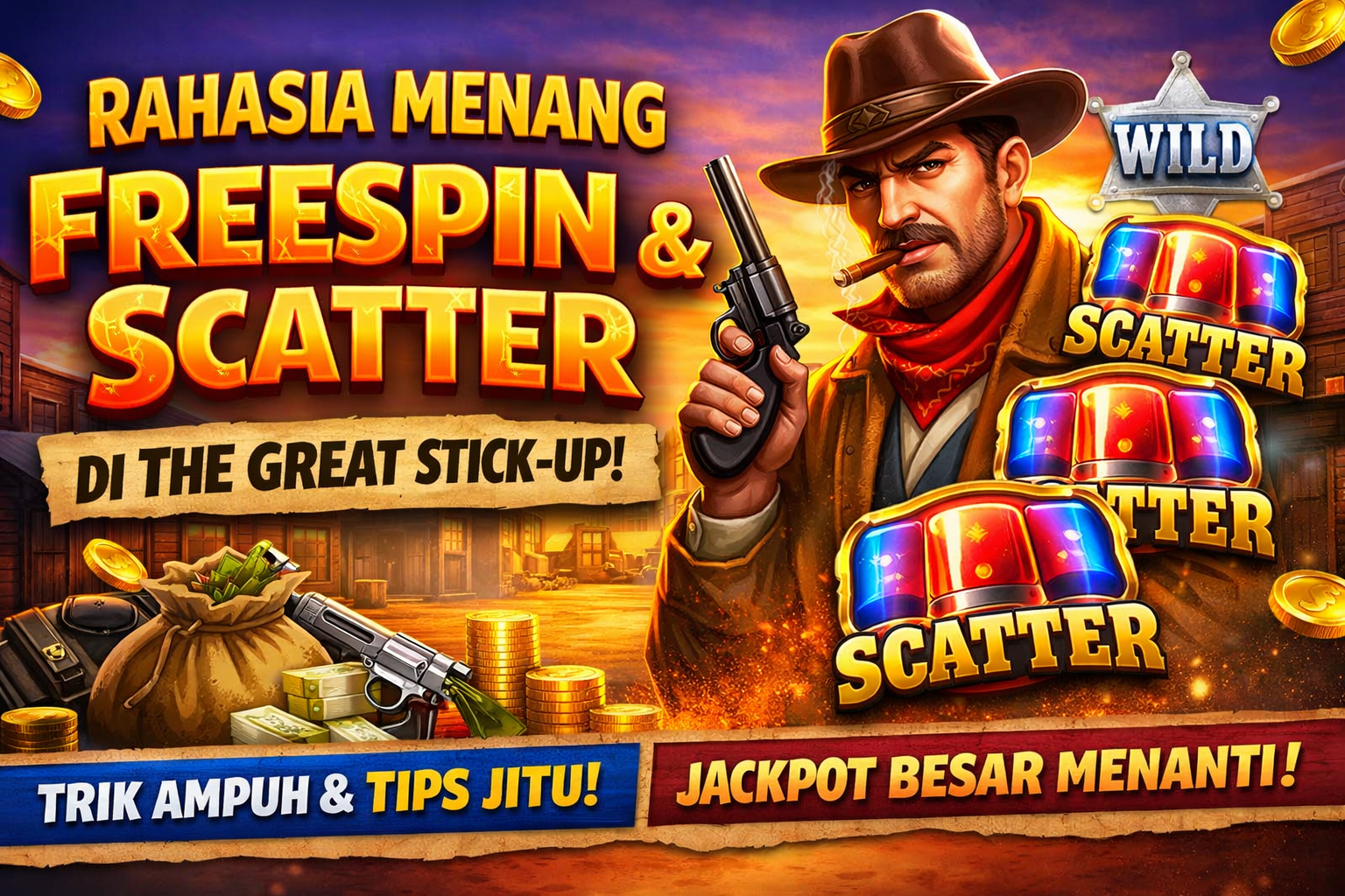 Rahasia FreeSpin dan Scatter Mudah di The Great Stick-up