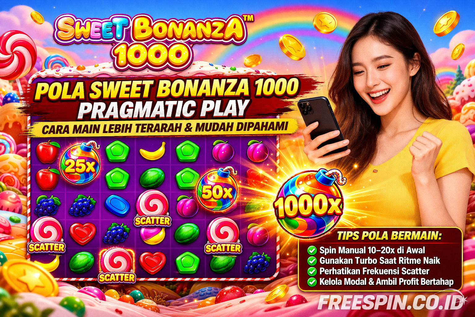 Pola Sweet Bonanza 1000 Pragmatic: Cara Main Lebih Terarah dan Masuk Akal