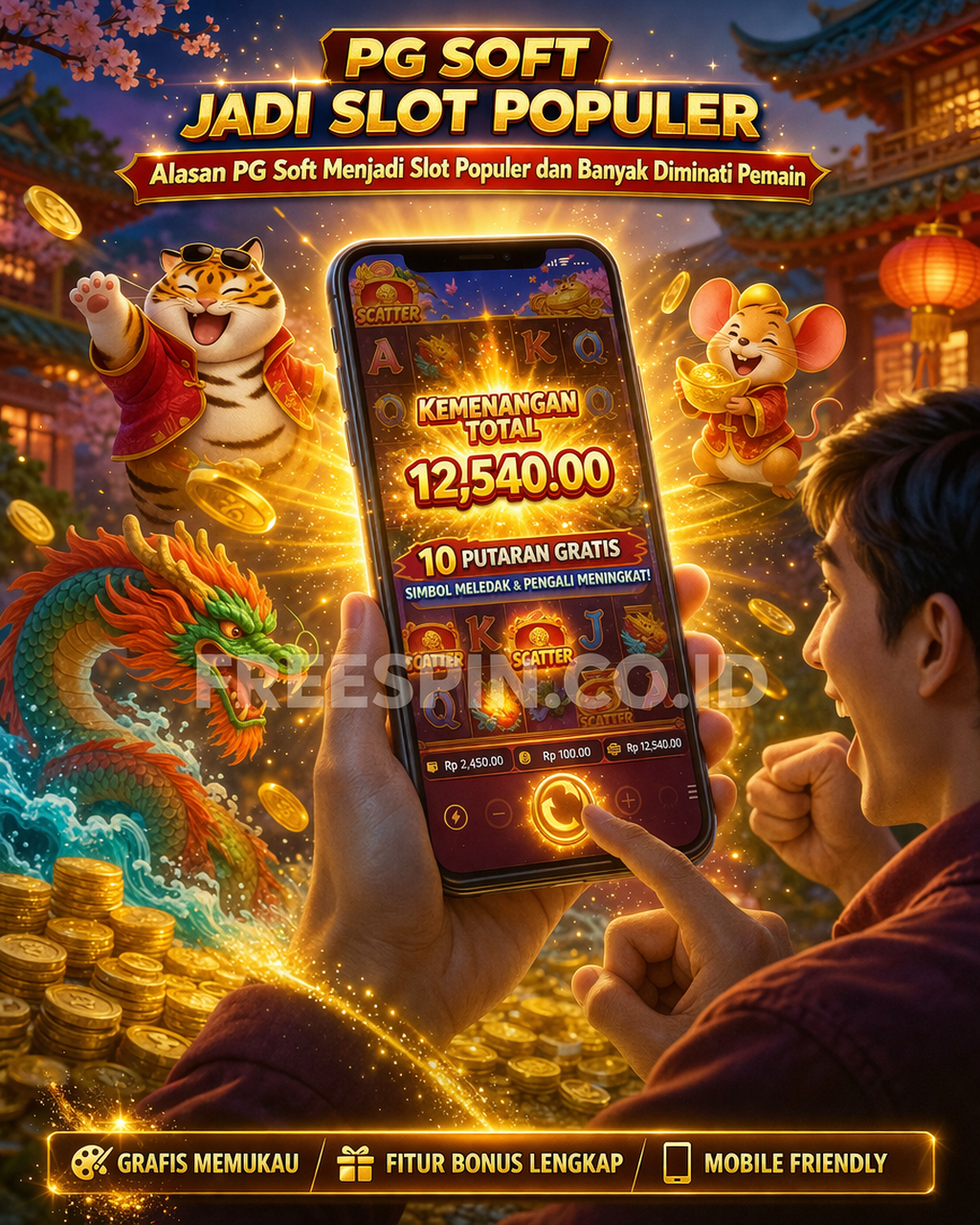 PG Soft Jadi Slot Populer