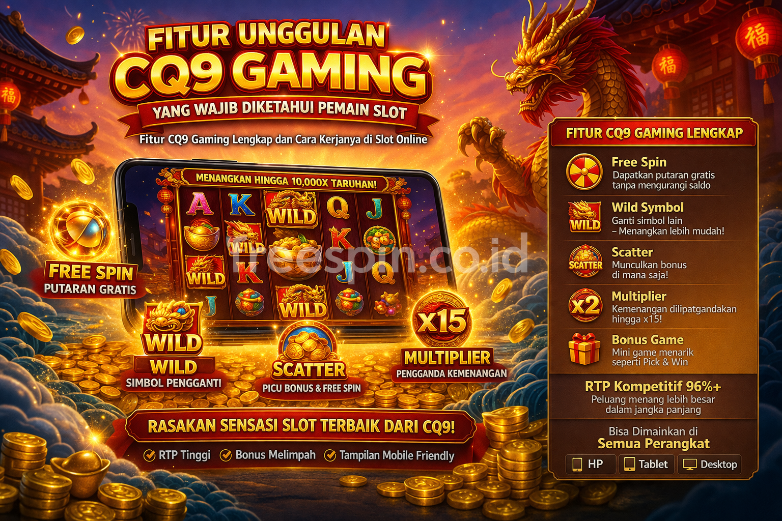 Fitur Unggulan CQ9 Gaming yang Wajib Diketahui Pemain Slot
