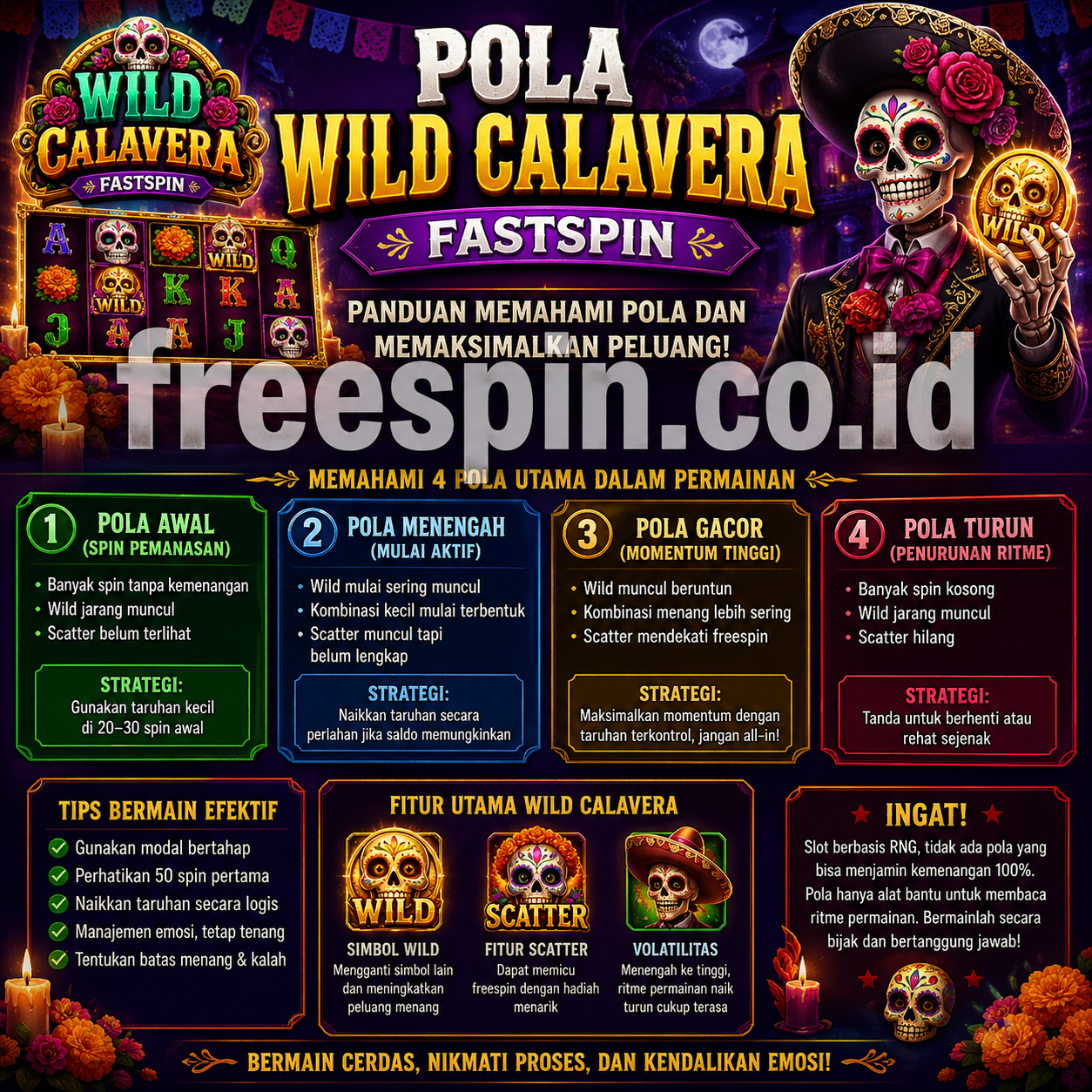 Pola Wild Calavera Fastspin yang Mudah Dipahami