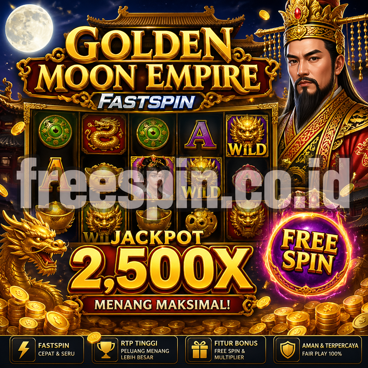 Rahasia Jackpot 2.500X Golden Moon Empire Fastspin