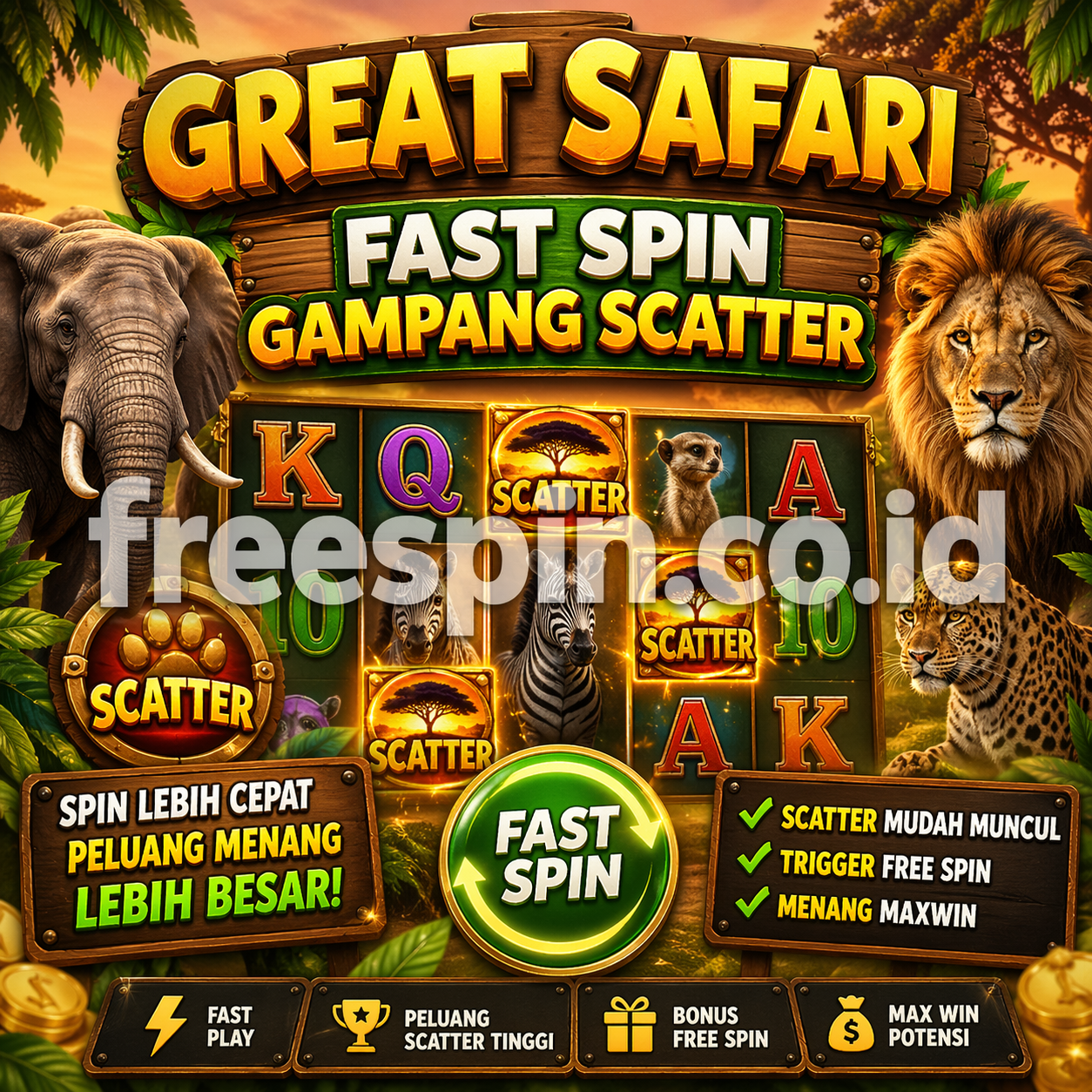 Rahasia Great Safari Fast Spin Gampang Scatter