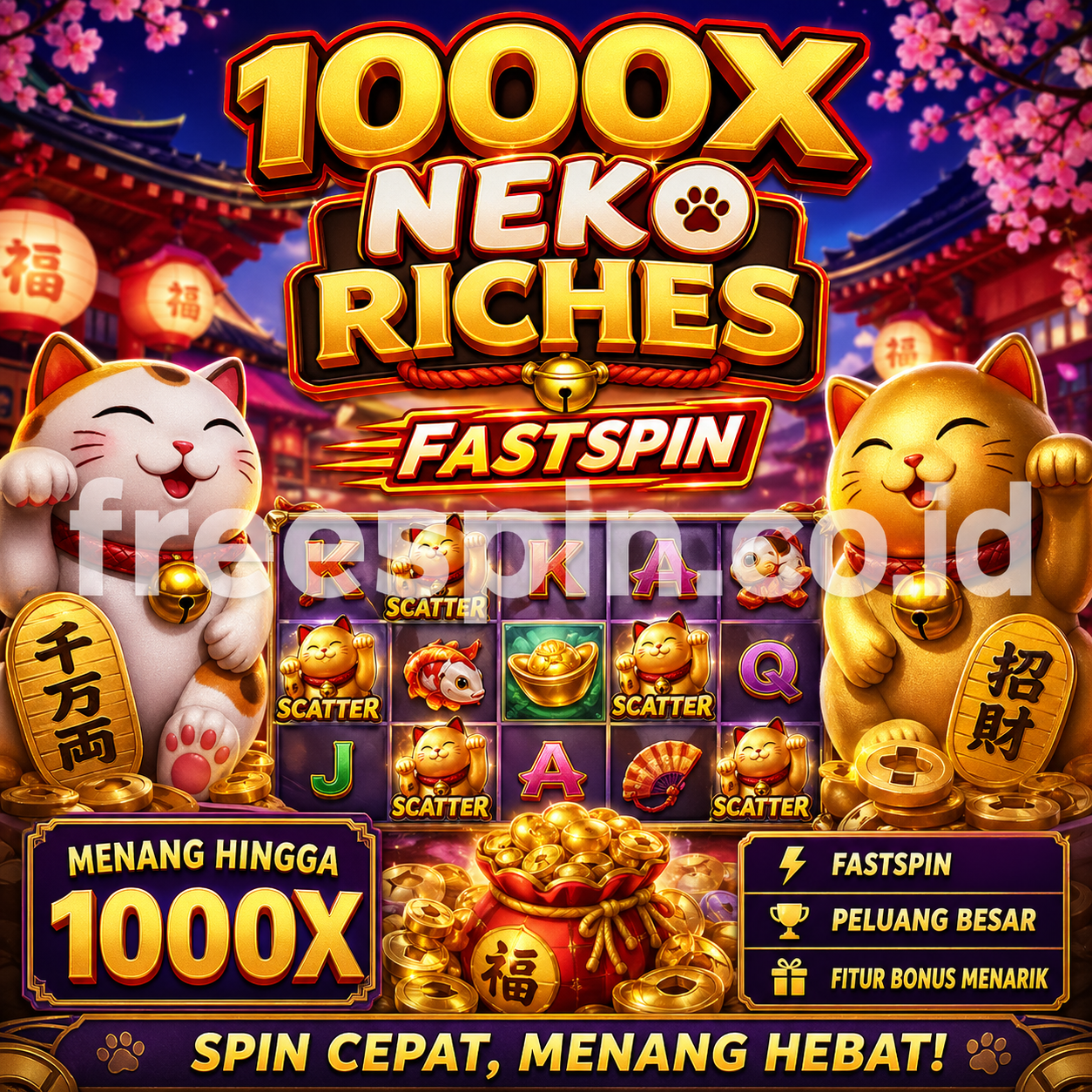 Rahasia 1000X Neko Riches Fastspin