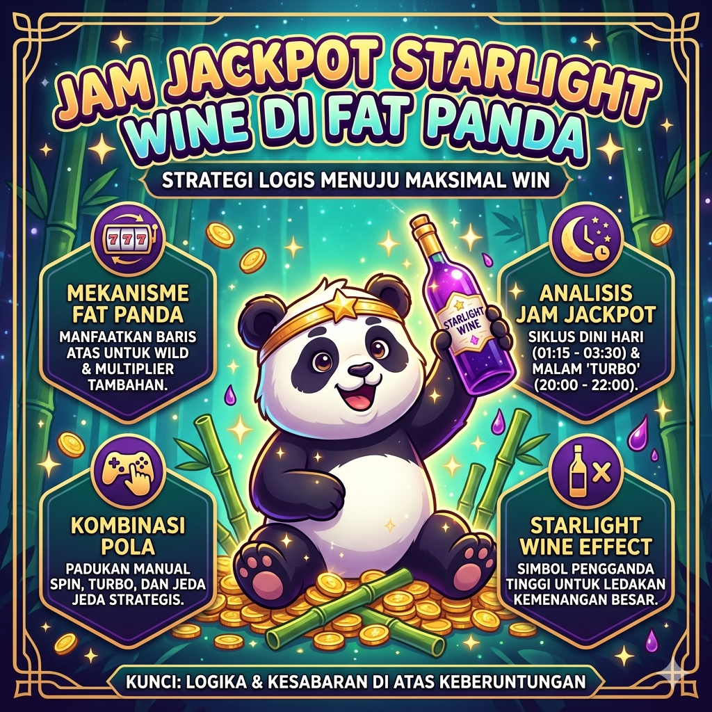 Rahasia Jam Jackpot Starlight Wine di Fat Panda: Strategi & Logika Menang